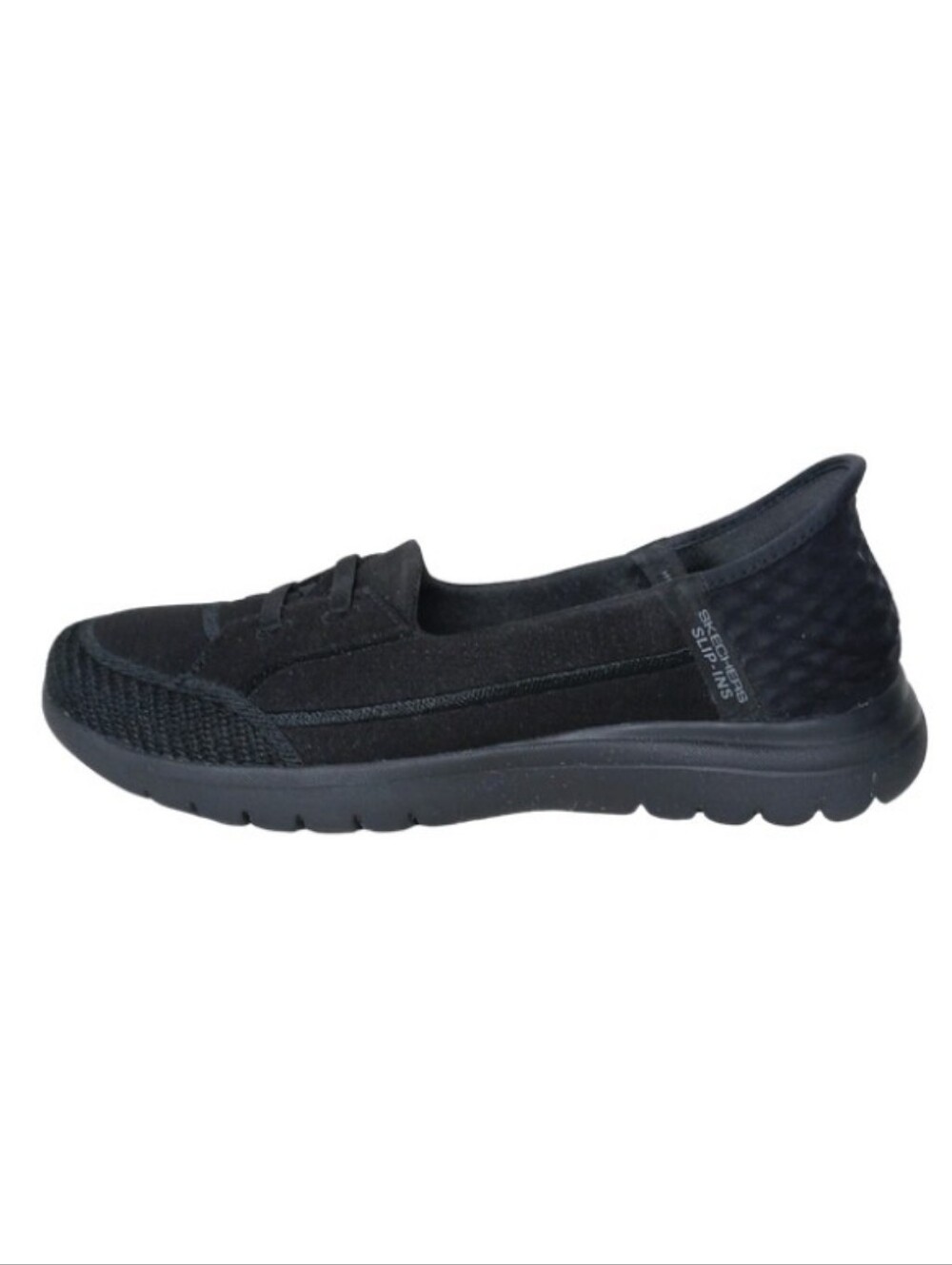 Skechers Slip-ins Women's 9 Black Mesh Hands Free On The Go Casual Everyday Shoe